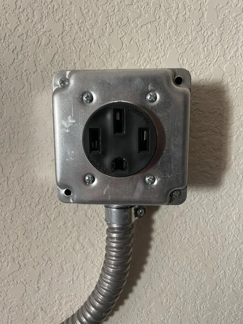 NEMA 14-50 outlet installed for Smart Home Electrical in Ball Ground